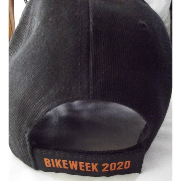 BIKE WEEK Hat 2020 Mrytle Beach black gold baseball cap Adjustable Strapback - Picture 6 of 8
